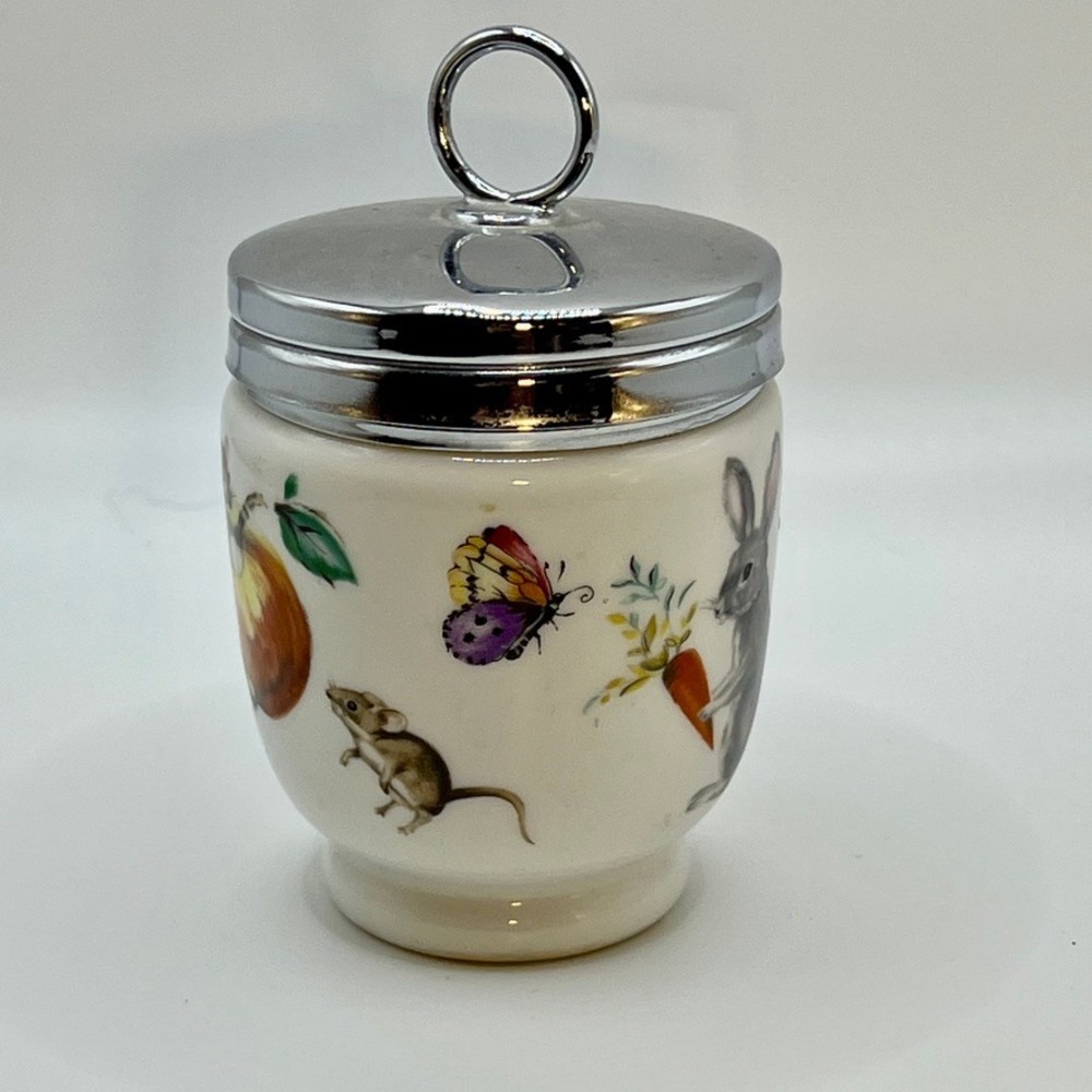 Royal Worcester Egg Coddler - Vintage 1970 - Porcelain - Skippety Tale - Bunny